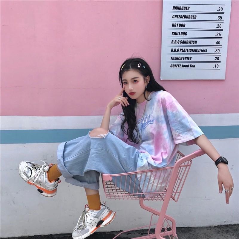 Pastel tie dye t-shirt