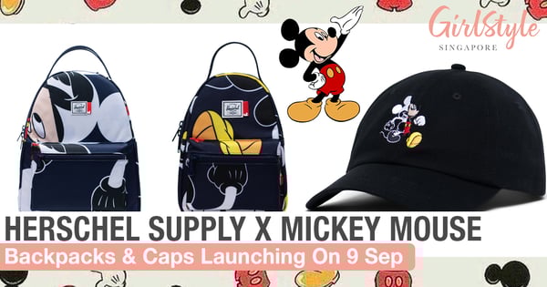 Herschel x Mickey Mouse: Backpacks & Caps Launching Exclusively On LazMall On 9 Sep