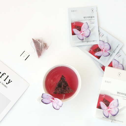 kKKOKDAM pink butterfly tea bags