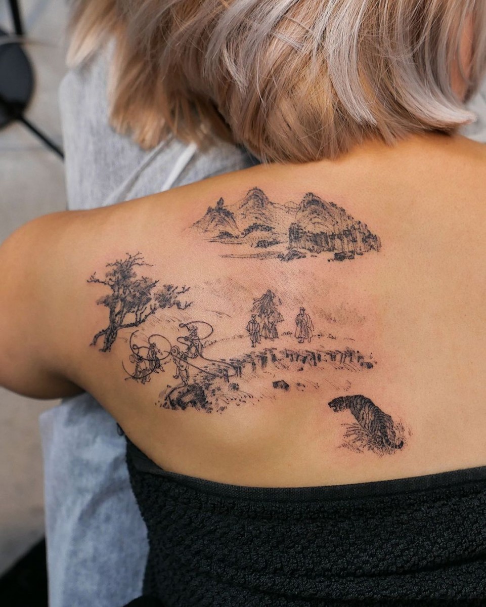 tattoo of festival in joseon era in korea
