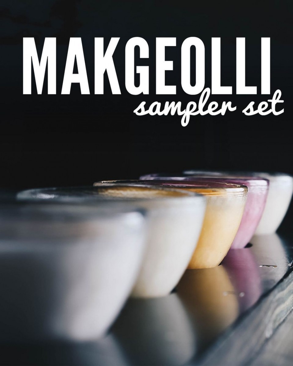 Joo Bar makgeolli sampler set