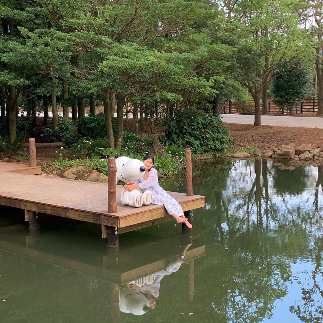 river in snoopy garden in jeju