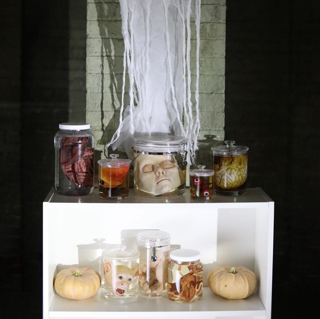 jars of oddities at Final Resting Place Rosenheim Mansion