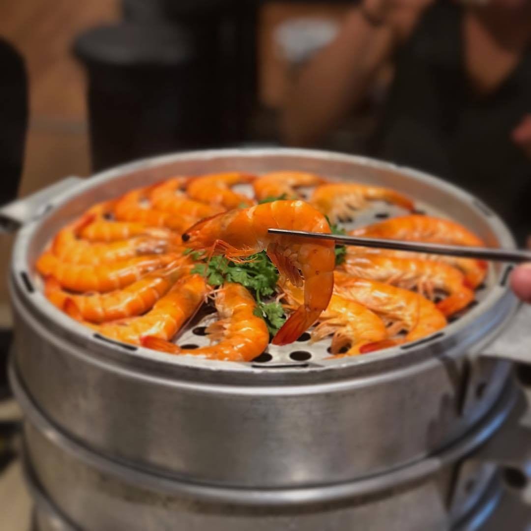 Captain K Seafood prawn tower