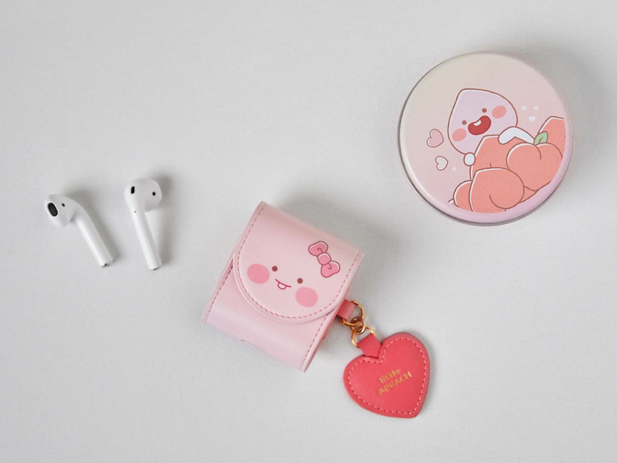 KAKAO FRIENDS apeach airpods pouch