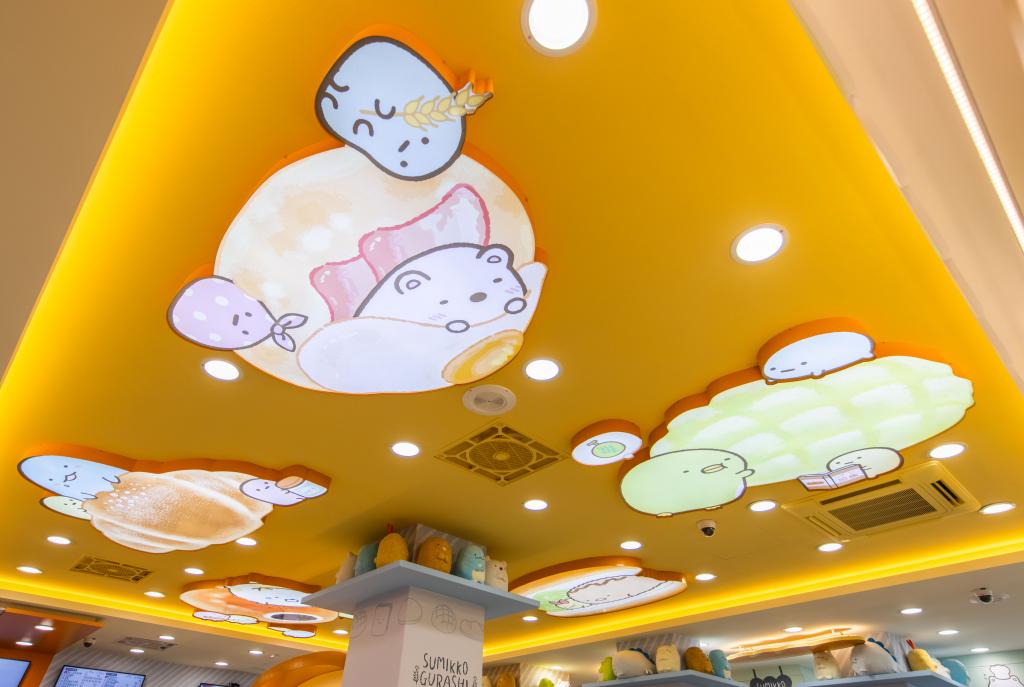 7-Eleven sumikko gurashi store ceiling decor