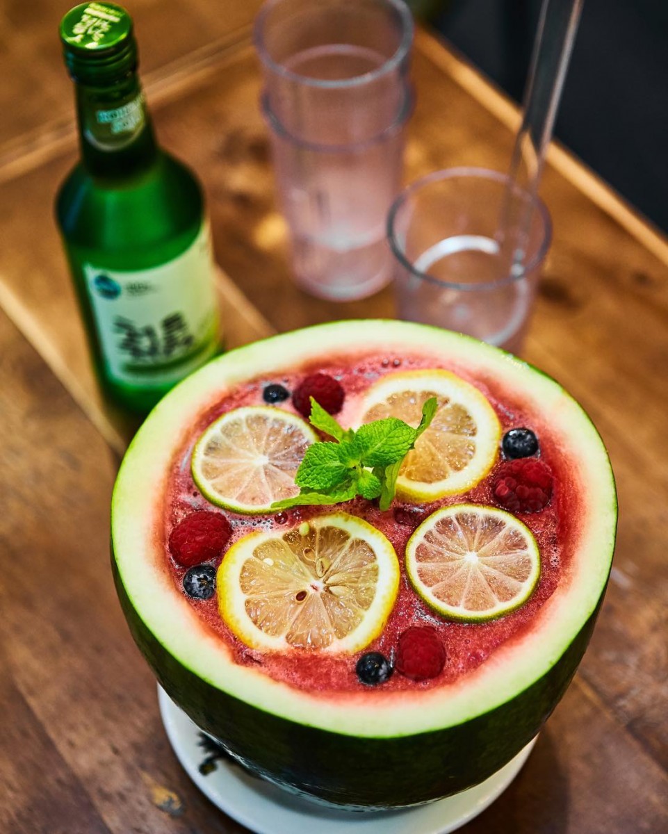 NY Night Market watermelon soju