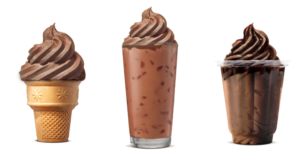 Burger King Belgian chocolate soft serve sundae float
