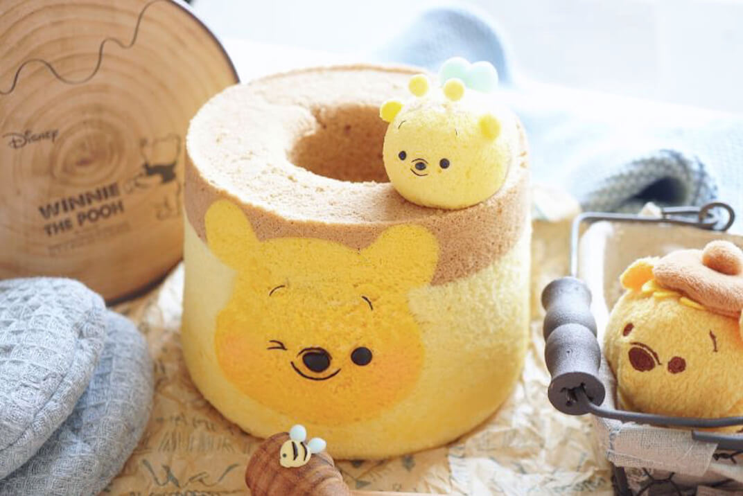 winnie the pooh donut chiffon cake