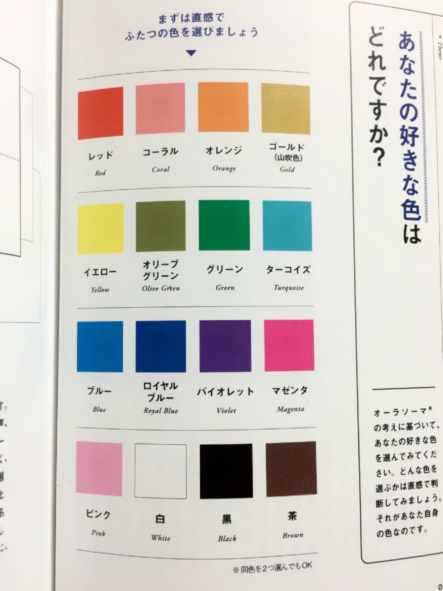 japanese colour personality test