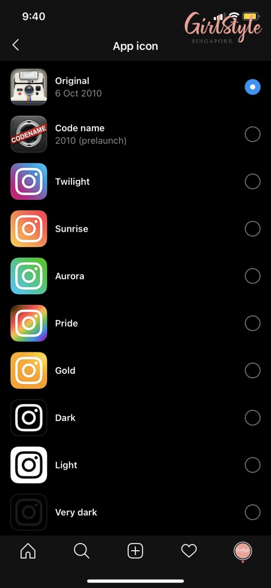 New Instagram app icons
