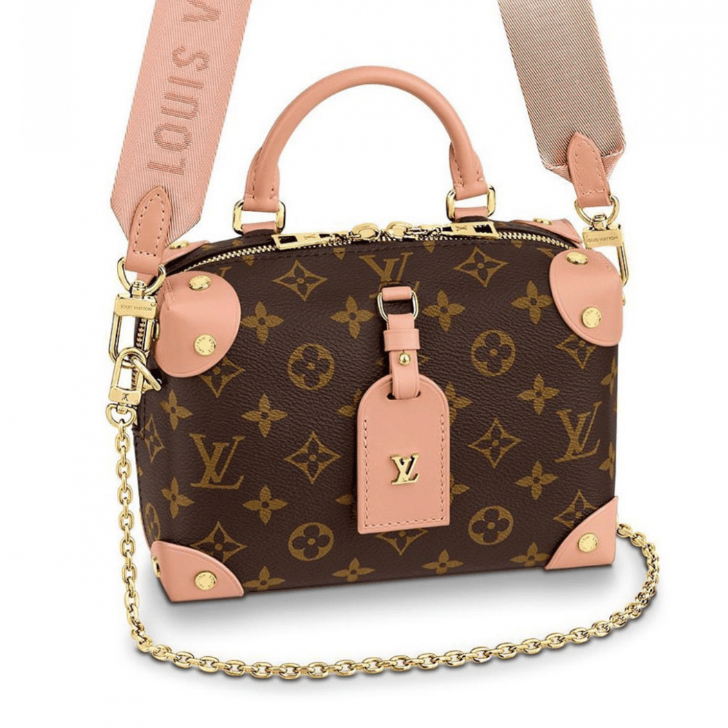 Louis Vuitton Petite Malle Souple TrunkInspired Bag in Peach Now In Singapore