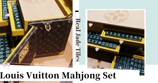 Louis Vuitton’s New Luxury Mahjong Set Is Made Of Jade & Comes In A Monogram Trunk
