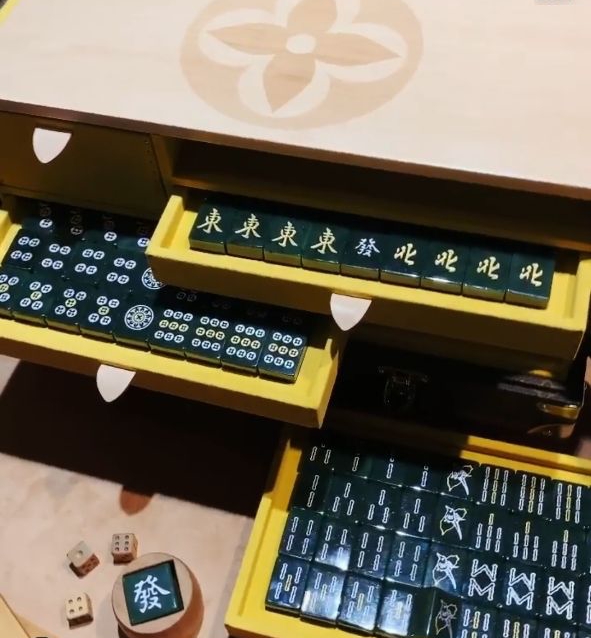 Louis Vuitton jade mahjong set