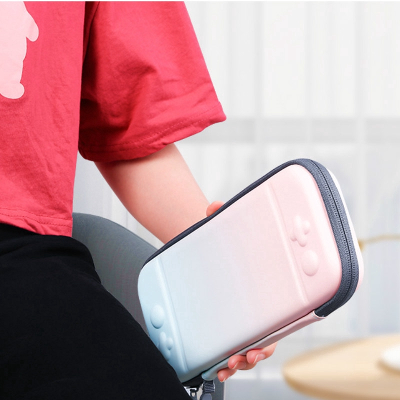 Pastel Pantone gradient Nintendo Switch case pink