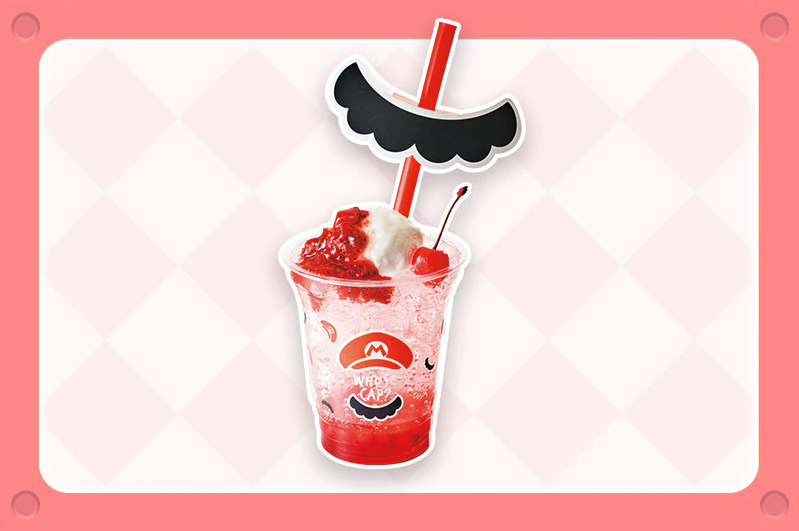 Mario strawberry cream soda