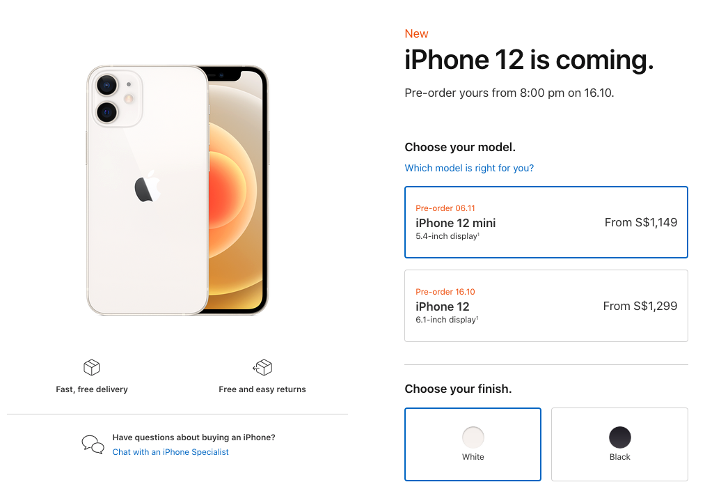 Apple iPhone 12 pricing