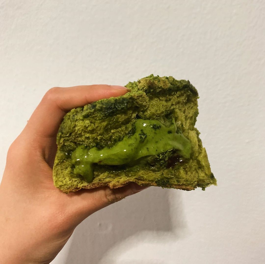 Uji matcha lava bun Donq Singapore