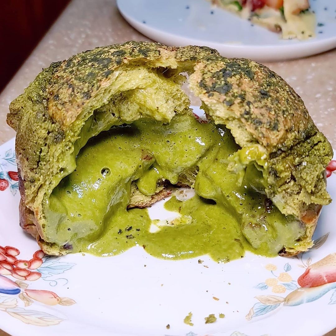 Uji matcha lava bun Donq Singapore