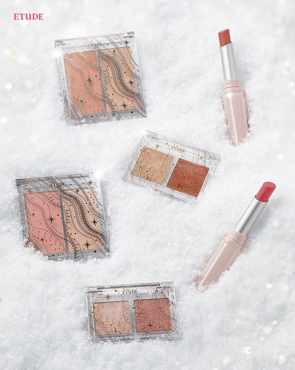ETUDE Glitter Snow Holiday makeup collection