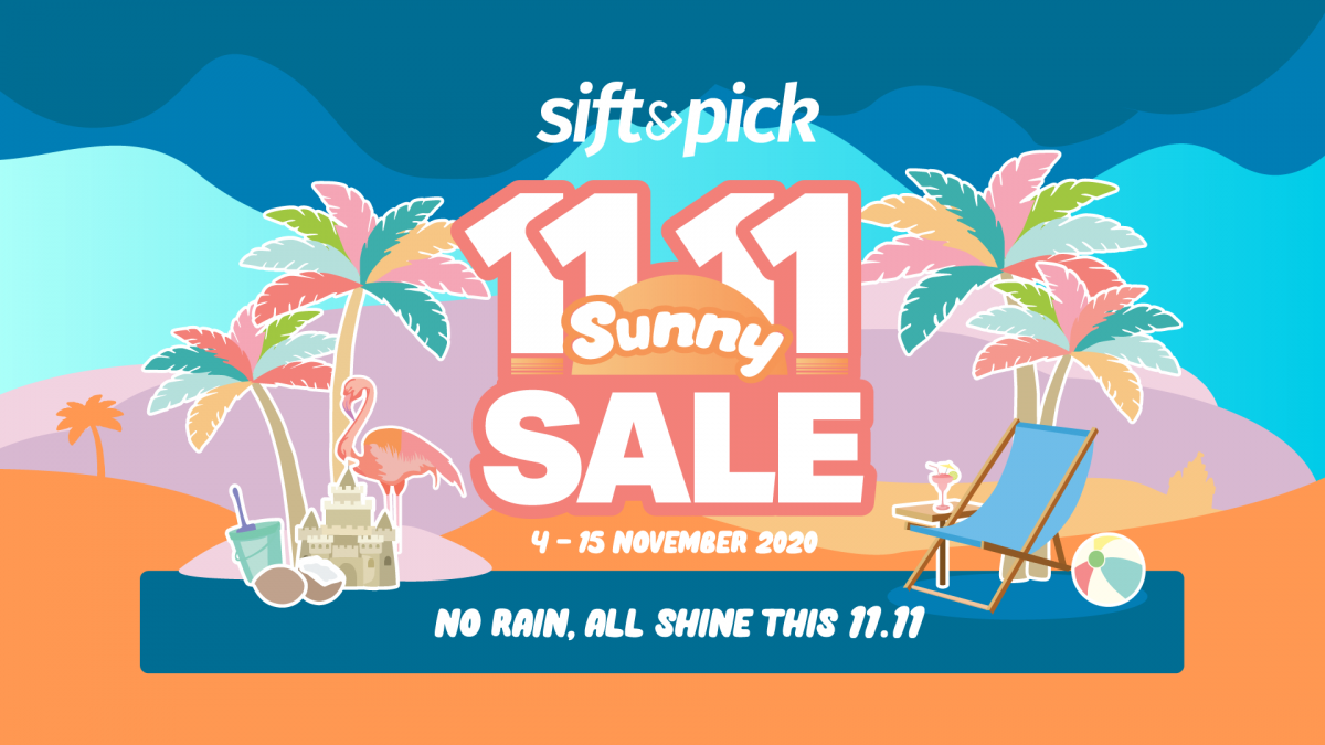 Sift & Pick 11.11 Sale poster