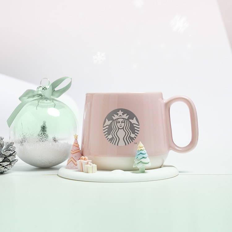 starbucks singapore pastel pink mug christmas