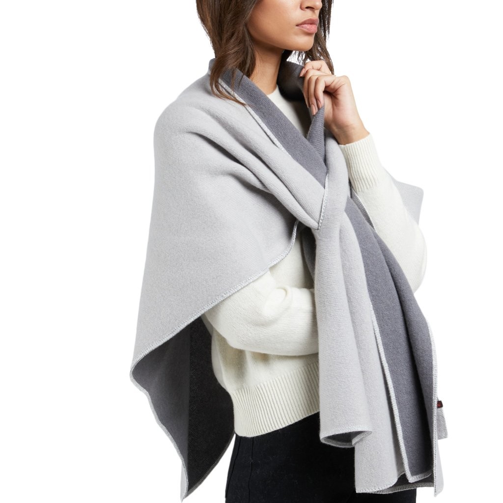 grey Punto Luce by Curling Collection poncho
