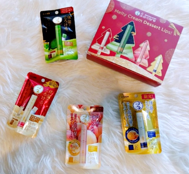 Mentholatum Melty Cream Lip balm matcha milk tea dessert Singapore 