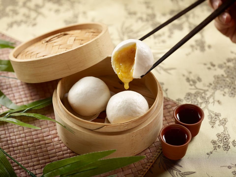 Salted Egg Custard Bao