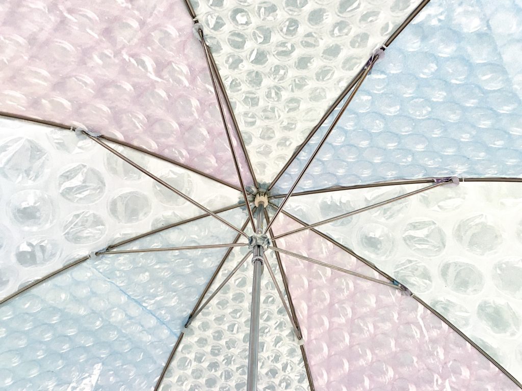 Under the bubble wrap umbrella