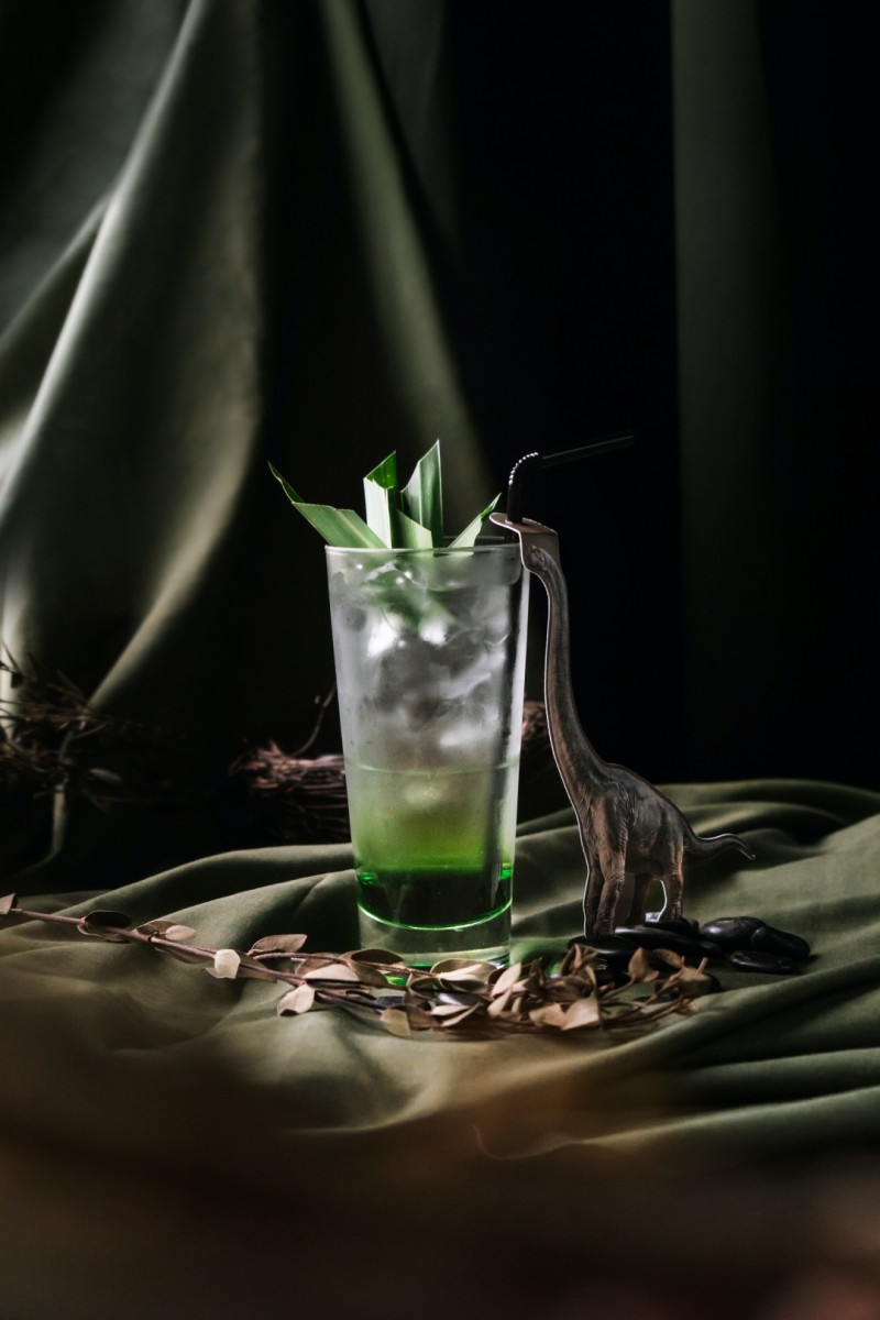 Jurassic World Cafe Brachiosaurus mint pandan drinks