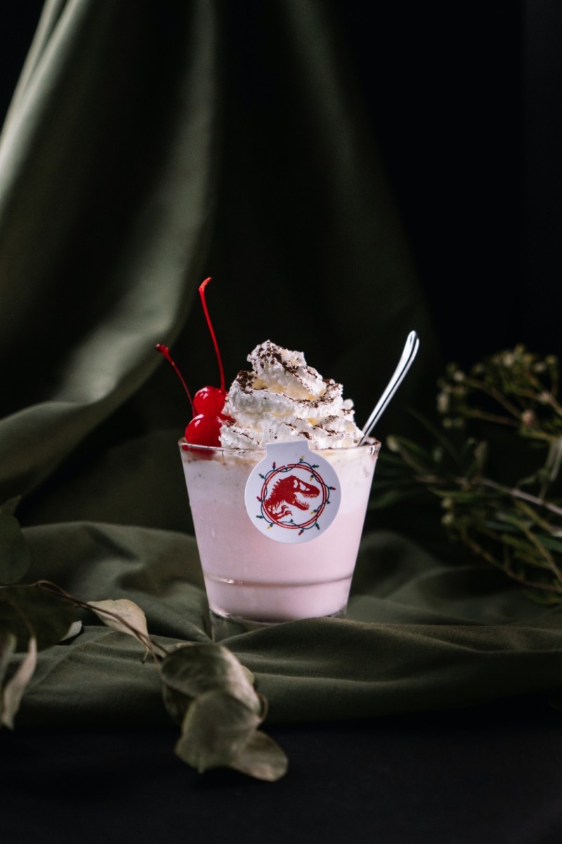 Jurassic World Cafe Cranberry mint chocolate dessert