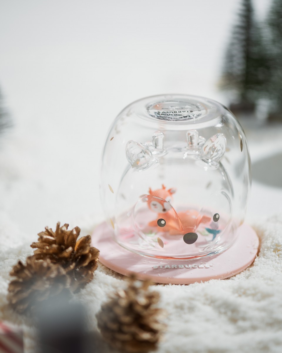 Deer Glass and Lid/Coaster Set