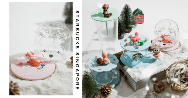 New Starbucks Singapore Woodland Animal Collection Includes Cute Double Wall Reindeer Glass Mug