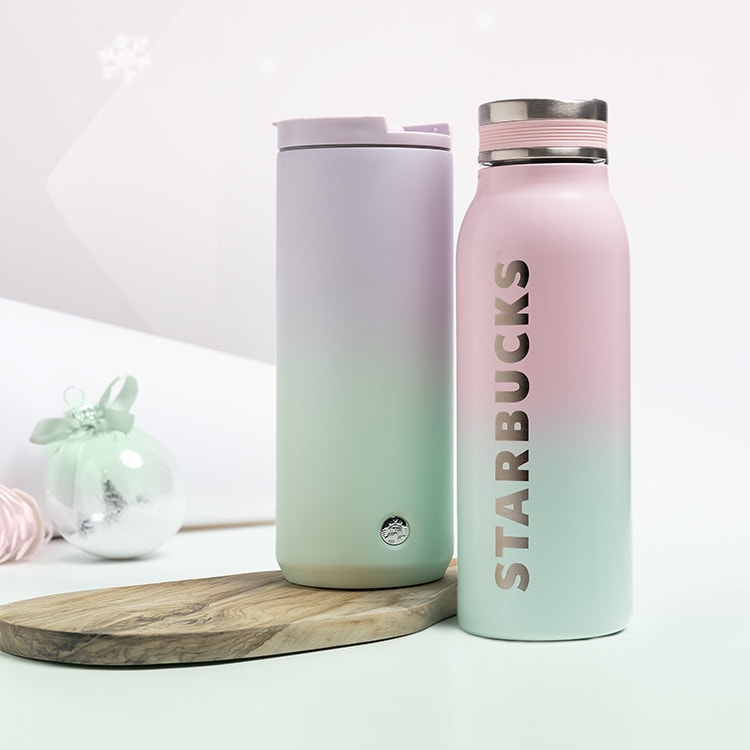 starbucks singapore ombre pastel water bottle