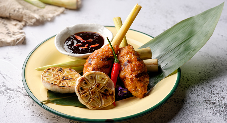 otah sticks at Ginger at PARKROYAL buffet