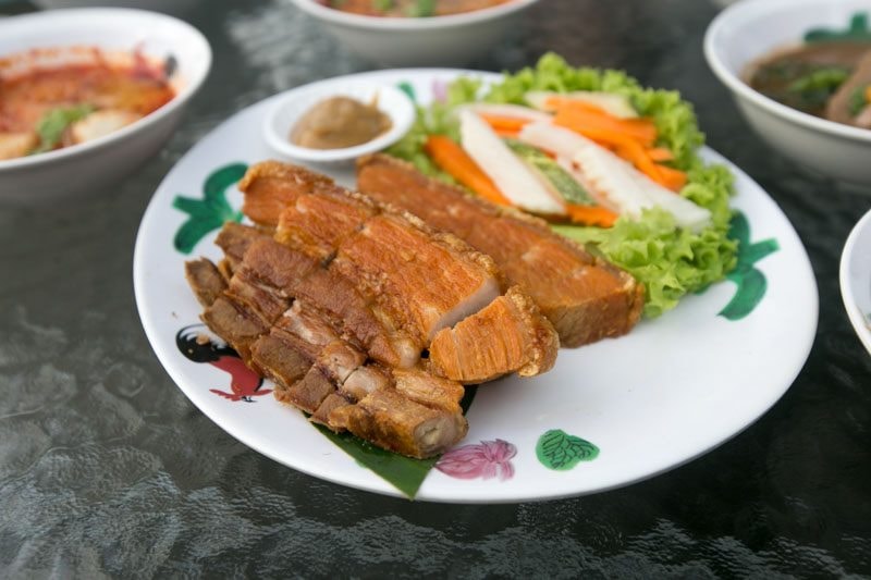 roasted pork at bkk bistro bar