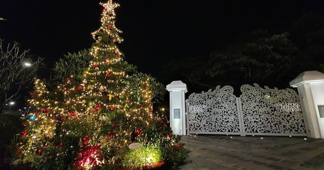 Christmas light-up Singapore 2020 Botanic Gardens