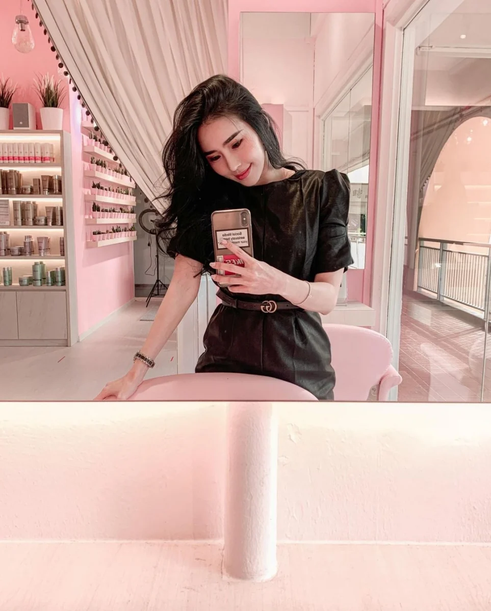 Heartlight Hair Studio pink salon Chinatown Singapore