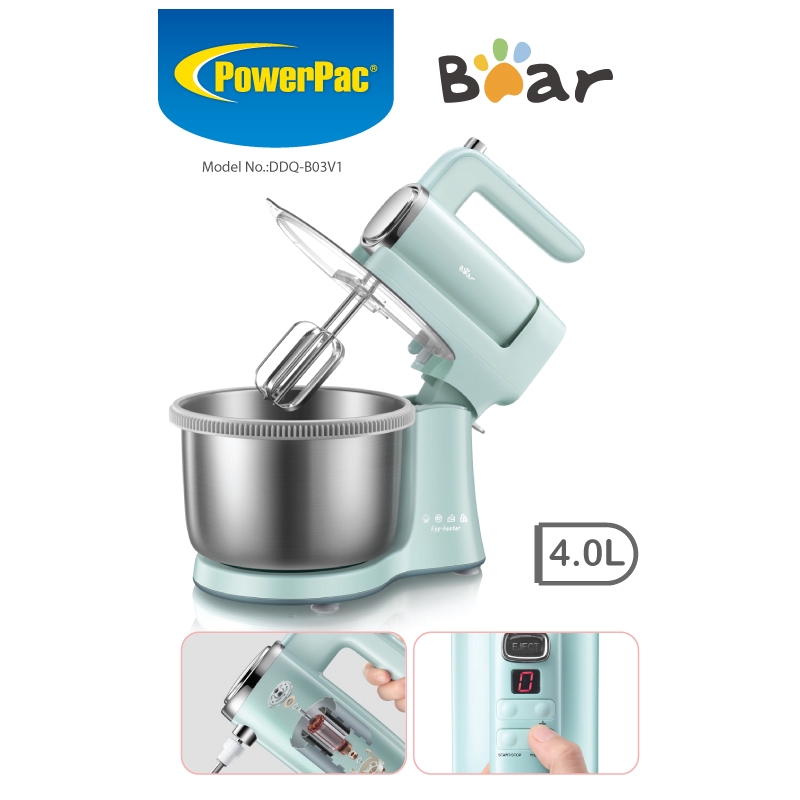 Powerpac digital stand mixer