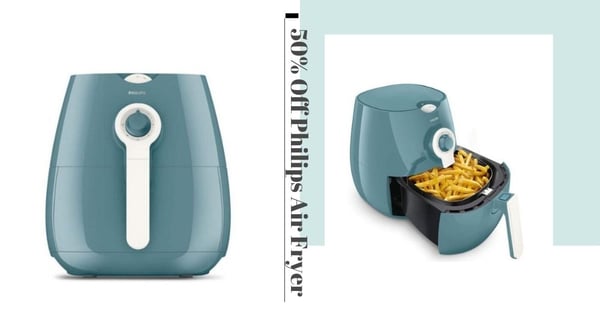 Metro Is Having 50% Off Philips Air Fryer In A Gorgeous Teal Colour, Get It Online