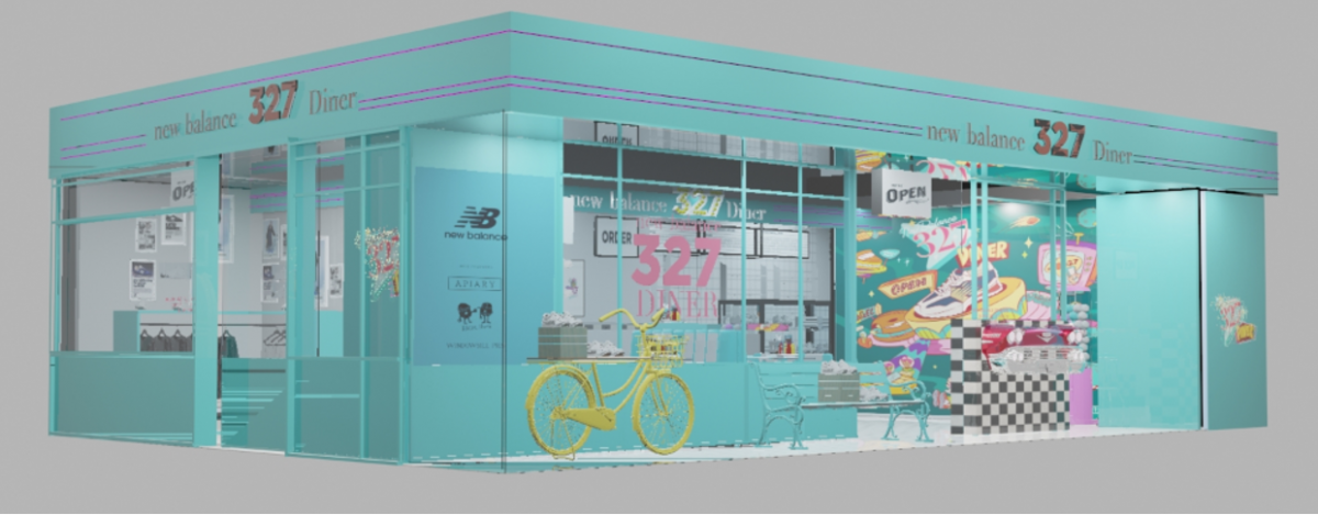 New Balance 327 Diner at bugis