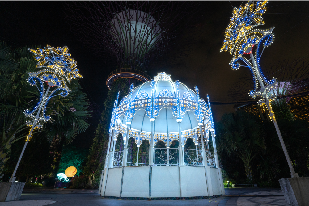 Christmas light-up Singapore 2020 Gardens by the Bay