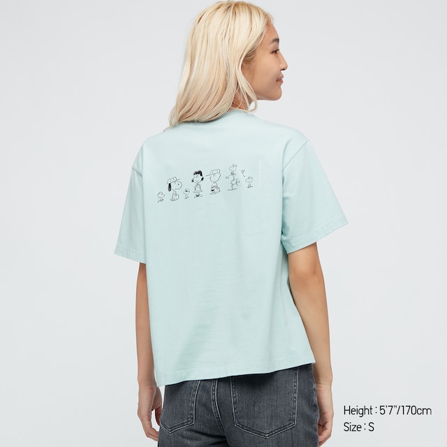 Women Peanuts X Yu Nagaba UT Graphic t shirt blue