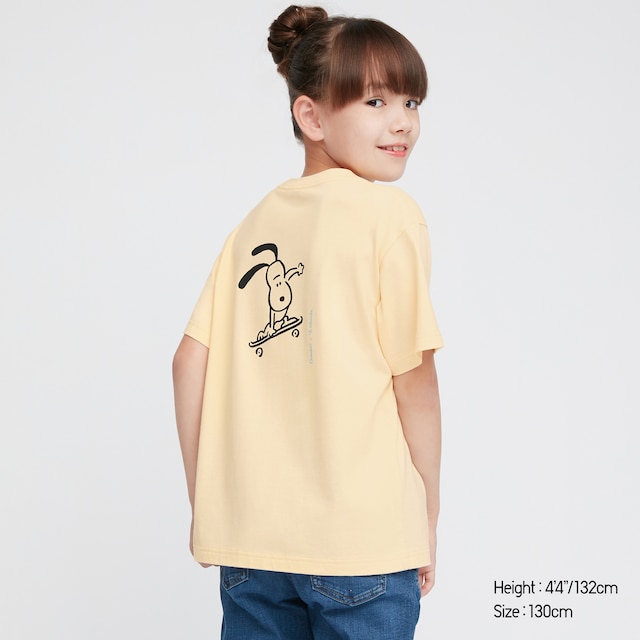 kids Peanuts X Yu Nagaba UT Graphic t shirt in yellow