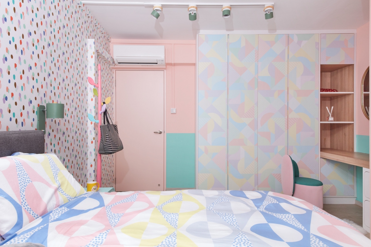 pastel hdb bedroom