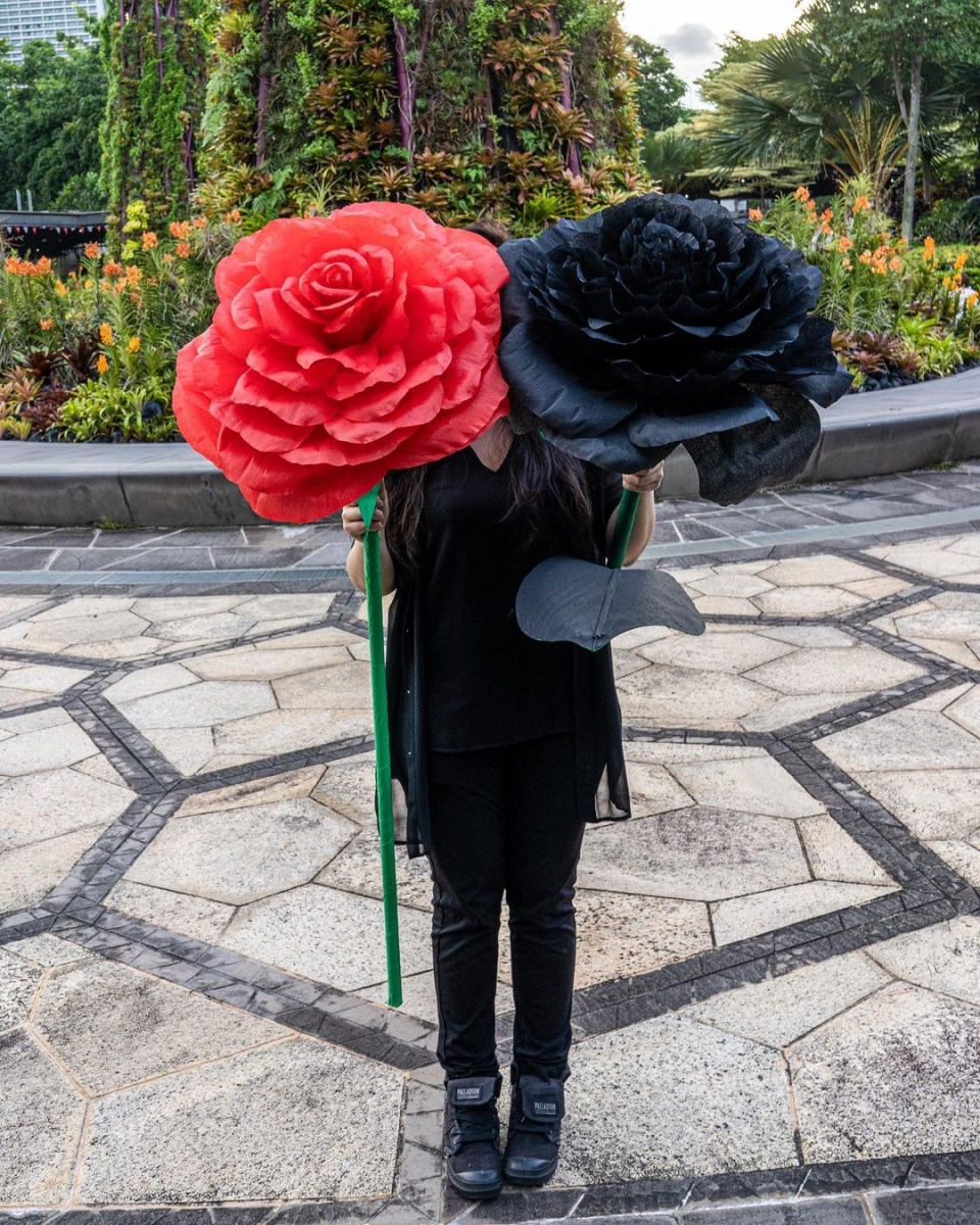 The Fhing Singapore giant crepe flowers