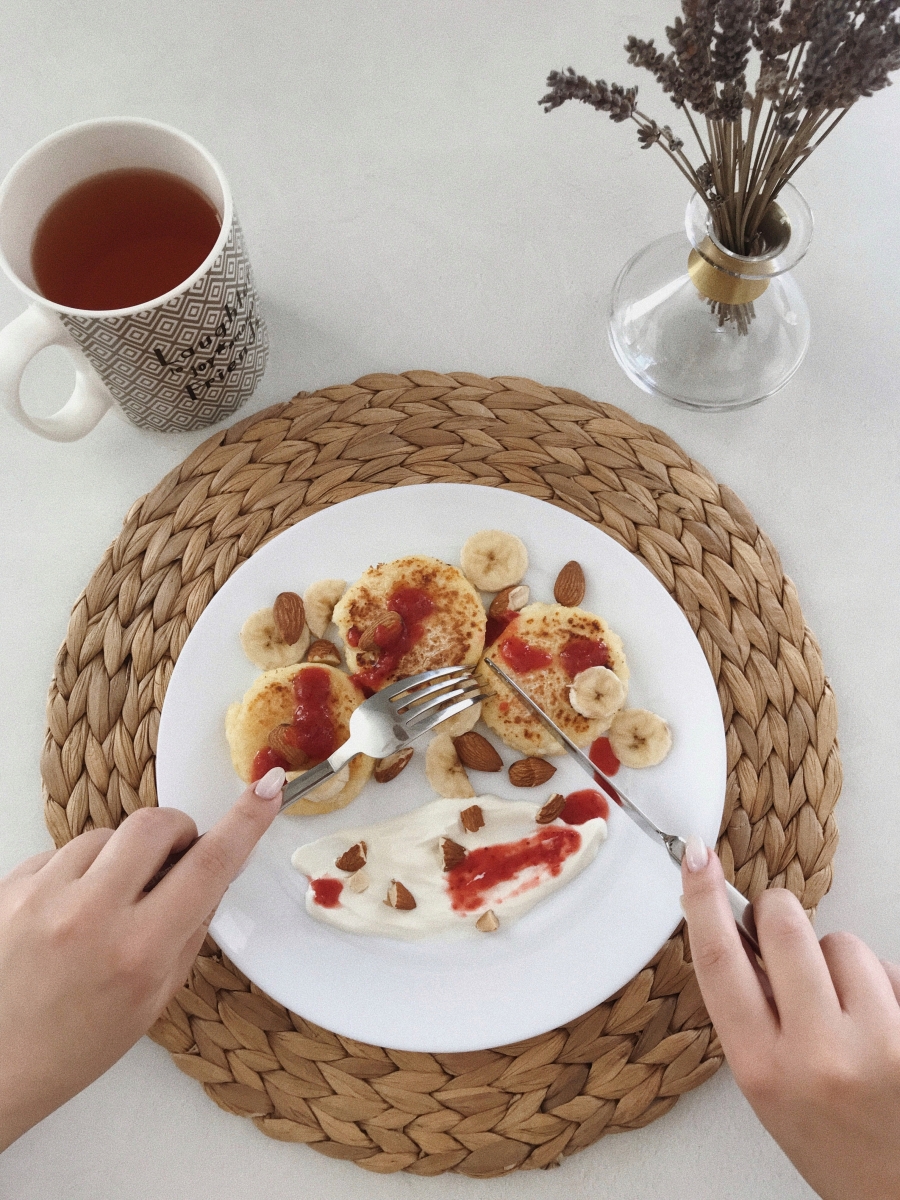 Homemade pancakes for breakfast