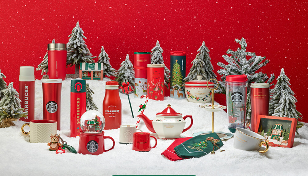 Starbucks Korea red Christmas merchandise 2020