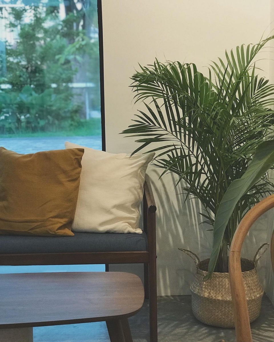 Simple Cafe couch seating area